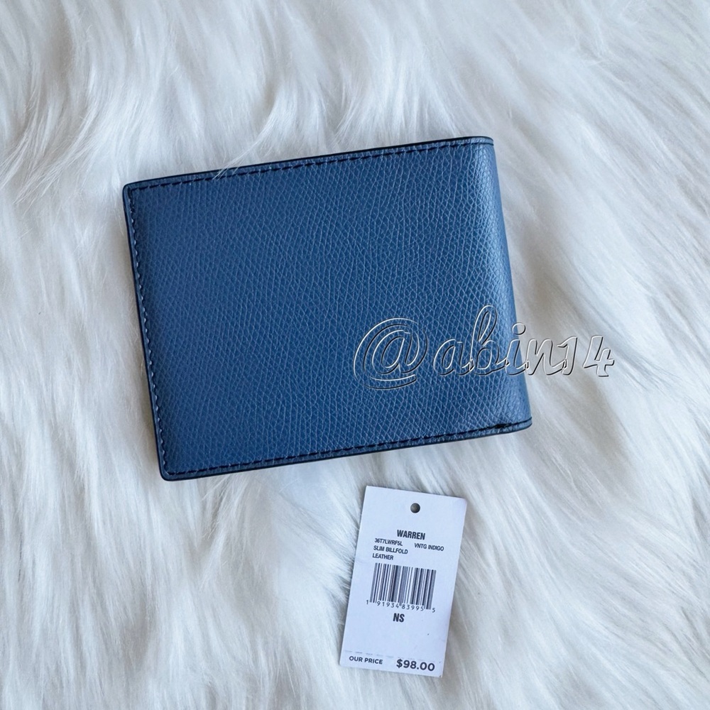 NWT Michael Kors Leather Slim Billfold Wallet - Picture 4 of 4